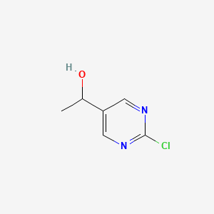 Chemical structure of 1-(2-Chloropyrimidin-5-yl)ethanol