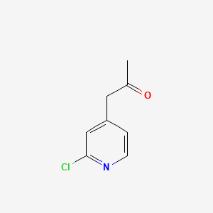 Chemical structure of 1-(2-Chloropyridin-4-yl)propan-2-one