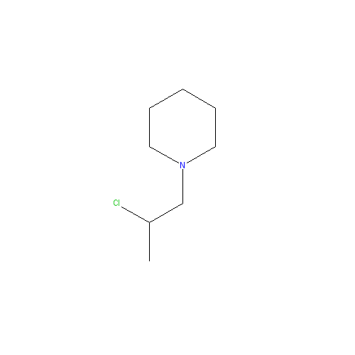 Chemical structure of 1-(2-Chloropropyl)piperidine