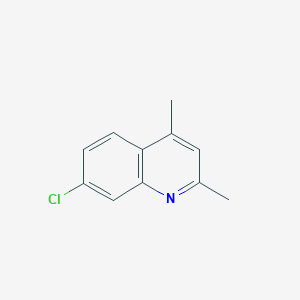 Chemical structure of 1-(2-Chlorophenyl)cyclobutanecarbonitrile