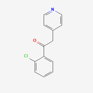 Chemical structure of 1-(2-Chlorophenyl)-2-(pyridin-4-yl)ethanone
