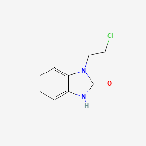 Chemical structure of 1-(2-Chloroethyl)-1H-benzo[d]imidazol-2(3H)-one