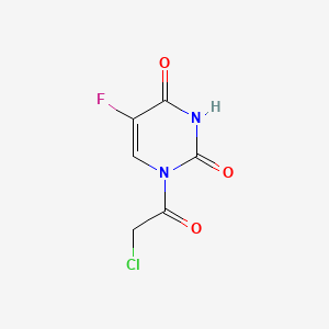 Chemical structure of 1-(Chloroacetyl)-5-fluoropyrimidine-2,4(1H,3H)-dione
