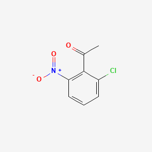 Chemical structure of 1-(2-Chloro-6-nitrophenyl)ethanone