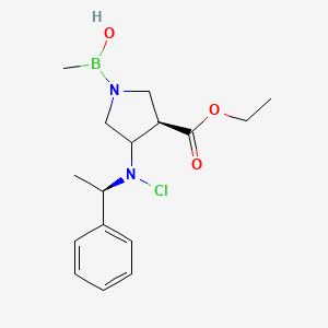 Chemical structure of 1-(2-chloro-5-(4,4,5,5-tetramethyl-1,3,2-dioxaborolan-2-yl)phenyl)-3-propylurea