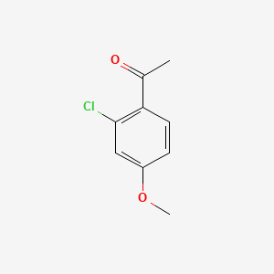 Chemical structure of 1-(2-Chloro-4-methoxyphenyl)ethanone