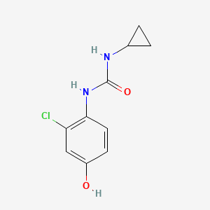 Chemical structure of 1-(2-chloro-4-hydroxyphenyl)-3-cyclopropylurea
