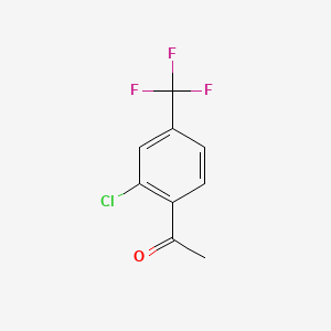 Chemical structure of 2'-Chloro-4'-(trifluoromethyl)acetophenone