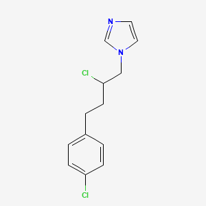 Chemical structure of 1-(2-Chloro-4-(4-chlorophenyl)butyl)-1H-imidazole