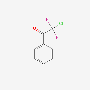 Chemical structure of 1-(2-Chloro-3,4-difluorophenyl)ethan-1-one