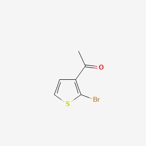 Chemical structure of 1-(2-Bromothiophen-3-yl)ethanone