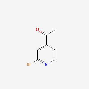Chemical structure of 1-(2-Bromopyridin-4-yl)ethanone