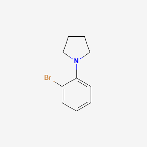 Chemical structure of 1-(2-bromophenyl)pyrrolidine