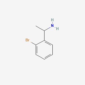 Chemical structure of 1-(2-Bromophenyl)ethylamine