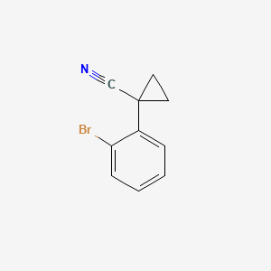 Chemical structure of 1-(2-Bromophenyl)Cyclopropanecarbonitrile