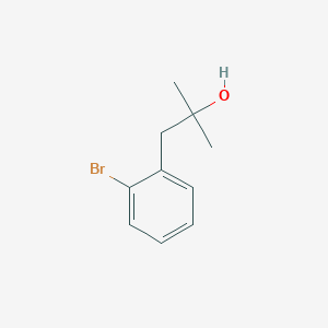 Chemical structure of 1-(2-bromophenyl)-2-methylpropan-2-ol
