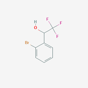 Chemical structure of 1-(2-Bromophenyl)-2,2,2-trifluoroethanol