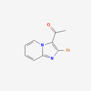 Chemical structure of 1-(2-Bromoimidazo[1,2-a]pyridin-3-yl)ethanone
