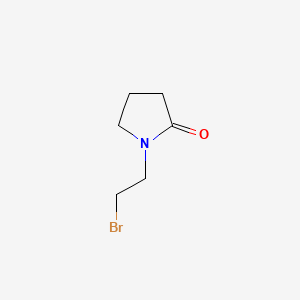 Chemical structure of 1-(2-Bromoethyl)pyrrolidin-2-one