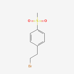 Chemical structure of 1-(2-Bromo-Ethyl)-4-Methanesulfonyl-Benzene