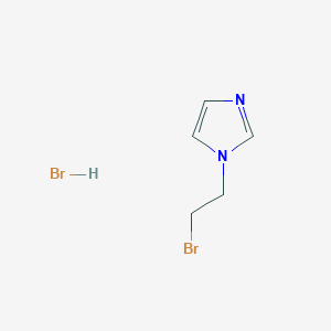 Chemical structure of 1-(2-Bromoethyl)-1H-imidazole hydrobromide