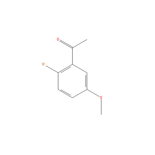 Chemical structure of 1-(2-Bromo-5-methoxyphenyl)ethanone