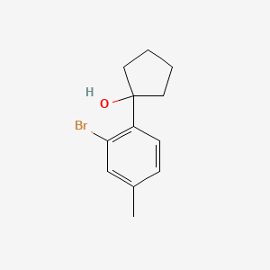 Chemical structure of 1-(2-broMo-4-Methylphenyl)cyclopentanol
