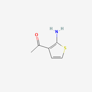 Chemical structure of 1-(2-Aminothiophen-3-yl)ethanone