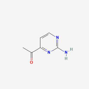 Chemical structure of 1-(2-Aminopyrimidin-4-yl)ethanone