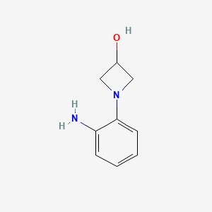 Chemical structure of 1-(2-aminophenyl)-3-azetidinol