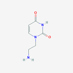 Chemical structure of 1-(2-Aminoethyl)pyrimidine-2,4(1H,3H)-dione