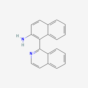 Chemical structure of 1-(2-Amino-1-naphthyl)isoquinoline