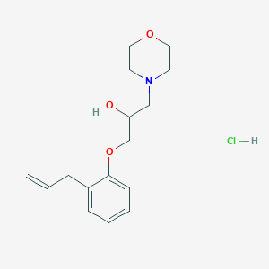 Chemical structure of 1-(2-allylphenoxy)-3-morpholinopropan-2-ol hydrochloride