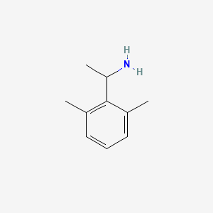 Chemical structure of 1-(2,6-Dimethylphenyl)ethan-1-amine