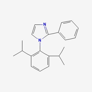 Chemical structure of 1-(2,6-Diisopropylphenyl)-2-phenyl-1H-imidazole
