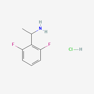Chemical structure of 1-(2,6-Difluorophenyl)ethanamine hydrochloride