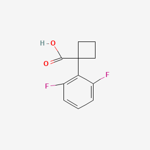 Chemical structure of 1-(2,6-Difluorophenyl)cyclobutanecarboxylic acid