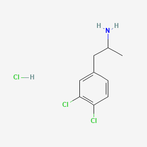 Chemical structure of 1-(2,6-dichlorophenyl)propan-2-amine hydrochloride