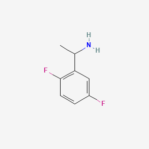 Chemical structure of 1-(2,5-Difluorophenyl)ethylamine
