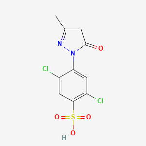 Chemical structure of 1-(2,5-Dichloro-4-sulfophenyl)-3-methyl-5-pyrazolone Monohydrate