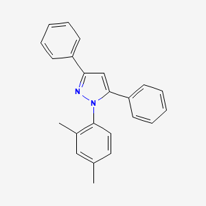 Chemical structure of 1-(2,4-Dimethylphenyl)-3,5-diphenyl-1H-pyrazole