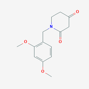 Chemical structure of 1-(2,4-Dimethoxybenzyl)piperidine-2,4-dione