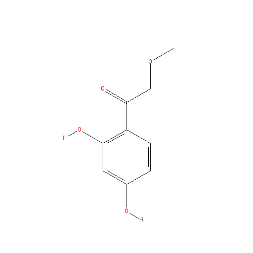 Chemical structure of 1-(2,4-Dihydroxyphenyl)-2-methoxyethanone