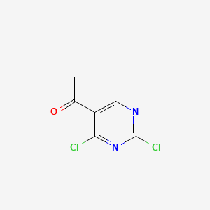 Chemical structure of 1-(2,4-Dichloropyrimidin-5-yl)ethanone