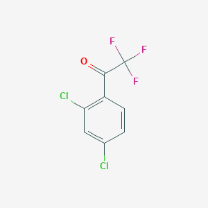 Chemical structure of 1-(2,4-Dichlorophenyl)-2,2,2-trifluoroethanone