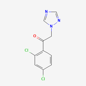 Chemical structure of 1-(2,4-Dichlorophenyl)-2-(1H-1,2,4-triazol-1-yl)ethanone