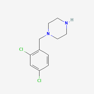 Chemical structure of 1-(2,4-Dichlorobenzyl)piperazine