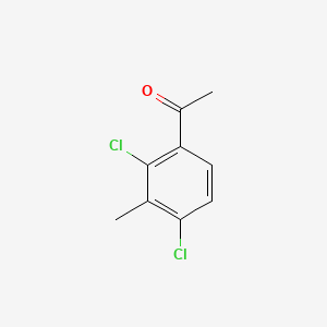Chemical structure of 1-(2,4-dichloro-3-methylphenyl)ethanone