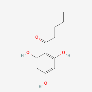 Chemical structure of 1-(2,4,6-Trihydroxyphenyl)pentan-1-one