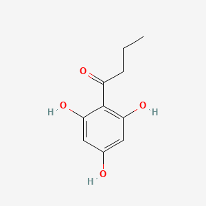 Chemical structure of 1-(2,4,6-Trihydroxyphenyl)butan-1-one